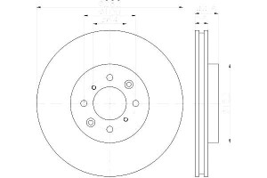 Tarcze Hamulcowe Hella Pagid Sdb000440 Gbd90852 Ds