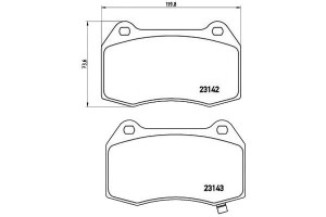 Klocki Hamulcowe Nissan 350z 03- Przód Brembo