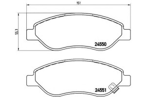 Klocki Hamulcowe Opel Corsa D 06- 1.7cdti Przód Br