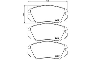 Klocki Hamulcowe Opel Insignia 08- Brembo