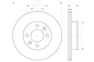 Tarcze Hamulcowe Hella Pagid 5171207500 517120x500