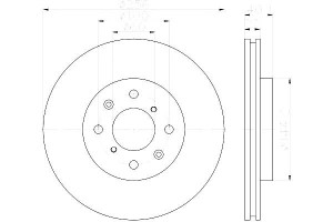 Tarcze Hamulcowe Hella Pagid 4g0615301k 5531168l00