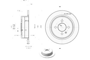 Tarcze Hamulcowe 2szt. Bmw 3 (e21) 3 (e30) 1.6-2.7