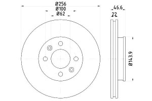 Tarcze Hamulcowe Hella Pagid 51712c8000 517121g000