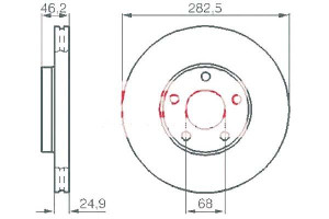Tarcze Hamulcowe 2szt Vw Passat 96-98 Kamoka
