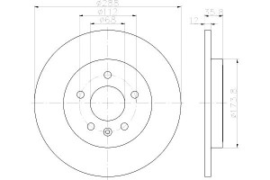 Tarcze Hamulcowe Mintex 8e0615601m
