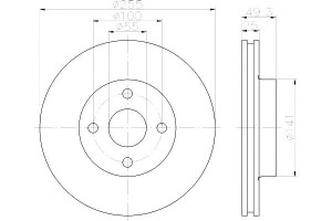 Tarcze Hamulcowe Mintex 4351213030 Dsk2213 2401250