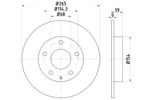 Tarcze Hamulcowe Mintex B45g26251a Dsk3041 8dd3551