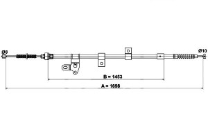 Linka Hamulca Ręcznego Toyota Corolla 1.4-2.0d 10.