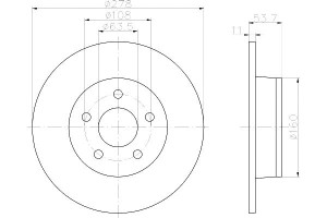 Tarcze Hamulcowe Mintex 2t142a315aa 1362868 447531