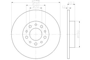 Tarcze Hamulcowe Mintex 46843610 51760273 Dsk2430
