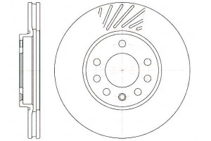 Tarcze Hamulcowe 2szt 280x25 V Otw-5 Opel Astra G