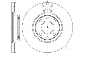 Tarcze Hamulcowe 2szt 257x22 V 4-otw Fiat Idea Pun