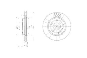 Tarcze Hamulcowe 2szt Mercedes A (w168) 1.4/1.6/1.