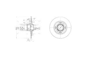 Tarcze Hamulcowe 2szt Renault Clio I 1.2/1.8 05.90