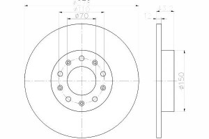Tarcze Hamulcowe 2szt. T Alfa Romeo 159 1.8i 06- T
