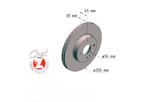 Tarcze Hamulcowe 2szt Mazda Mx5 93-05 Wen. Zimmerm