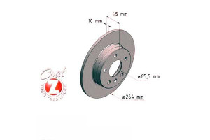 Tarcze Hamulcowe 2szt Opel Zafira B 06- Tył Zimmer