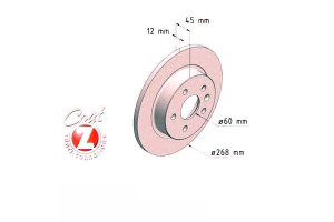 Tarcze Hamulcowe 2szt Opel Astra J 09- Tył Zimmerm