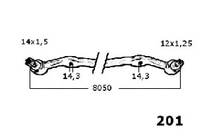 Drążek Kierowniczy Japanparts 4545039016 454503901