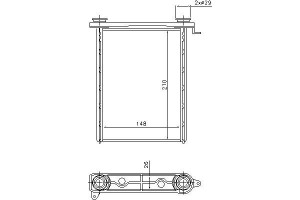 Nagrzewnica (148x210x26) Fiat Talento Nissan Nv300