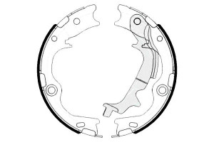 Szczęki Hamulcowe Hyundai Ix35 10- (reczny) Brembo