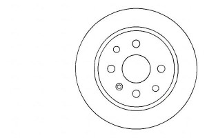 Tarcze Hamulcowe 2szt Opel Calibra 89-98 Tył A.b.s
