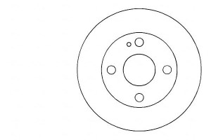 Tarcze Hamulcowe 2szt Mazda 121 91-96 A.b.s.