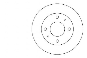 Tarcze Hamulcowe 2szt Hyundai Sonata 88-98 A.b.s.