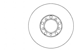 Tarcze Hamulcowe 2szt Mercedes W123 76-85 Przód A.