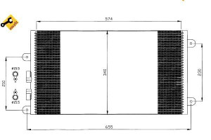 Skraplacz Klimatyzacji Alfa 147 Nrf