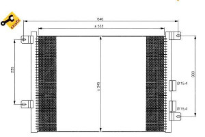 Skraplacz Klimatyzacji Alfa 147 156 Nrf