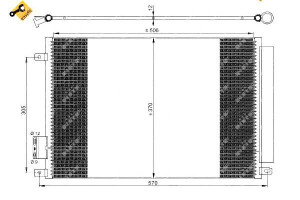 Skraplacz Klimatyzacji Fiat 500 Ford Ka 07- Nrf