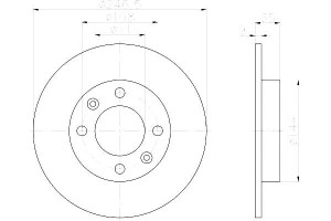 Tarcze Hamulcowe Hella Pagid 4246xb 4246w9 4246x8