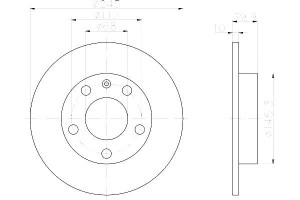 Tarcze Hamulcowe Hella Pagid 8e0615601b 8e0615601p