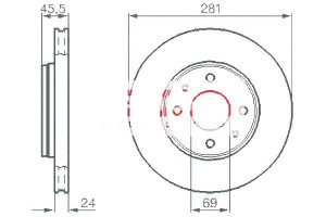 Tarcze Hamulcowe 2szt Volvo S40 97-03 Kamoka