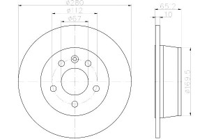 Tarcze Hamulcowe Mintex A6384230112 6384230112 Dsk