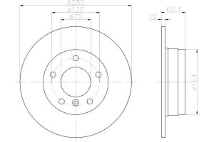 Tarcze Hamulcowe Mintex 34211158936 34216864051 34