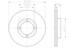 Tarcze Hamulcowe Mintex 5171221350 5171221b00 5171