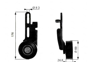 Rolka Napinająca Pasek Wielorowkowy Citroen Saxo P