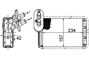 Nagrzewnica Vw Sharan 96- Hella