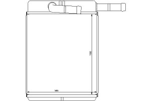 Nagrzewnica (165x190) Kia Carnival I Carnival Ii 2