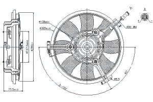 Wentylator Chłodnicy Audi A4 A6 A8 Cabriolet Vw Pa