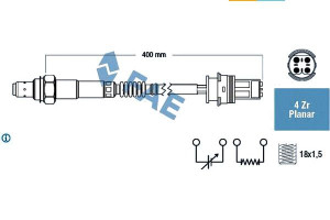Sonda Lambda Mercedes A (w168) C (cl203) C T-model