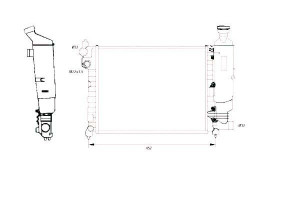 Chłodnica Peugeot 106 1,0-1,4 91- Nrf