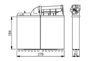 Nagrzewnica Bmw E34 88- Nrf