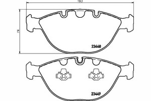 Klocki Hamulcowe Bmw Przód E65 01- 745d X5 E53 4,4