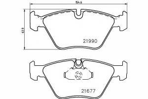 Klocki Hamulcowe Przód Bmw 5 (e39) 2.0-3.5 09.95-0