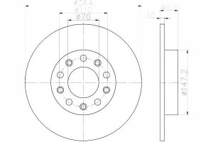 Tarcze Hamulcowe 2szt Alfa Tył Giulietta 10-1,4-2,