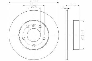 Tarcze Hamulcowe 2szt Bmw Tył E85 Z4 03- 2,0-2,5 T